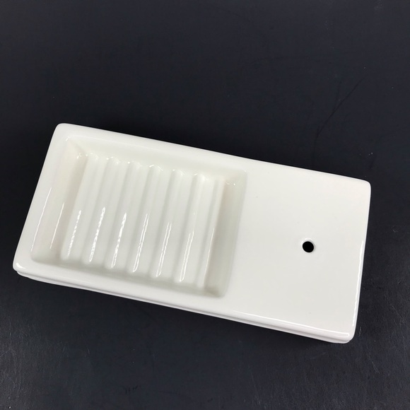 Nora Fleming Soap Dish SD01 Cream Pearl Dot - Picture 2 of 10